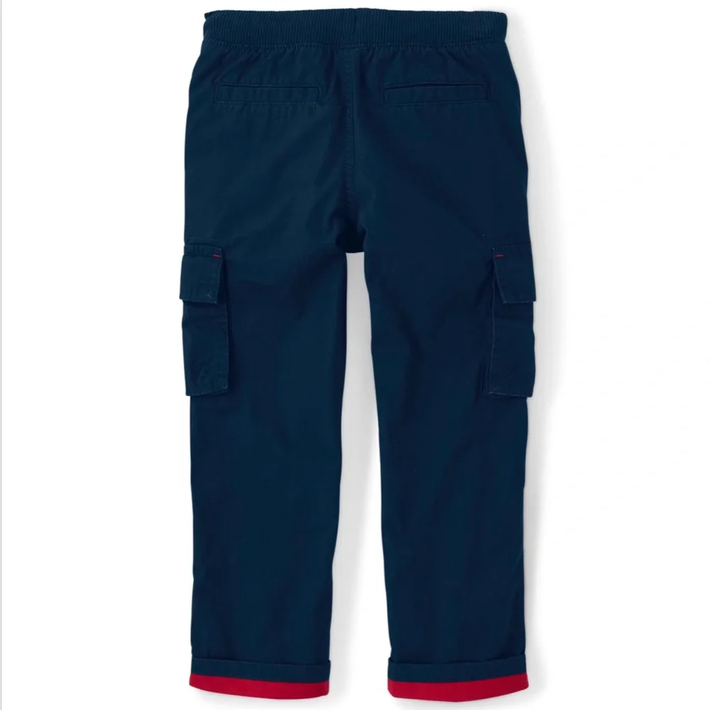 Gymboree Boys Pull On Cargo Pants with Jersey Lining Size 7